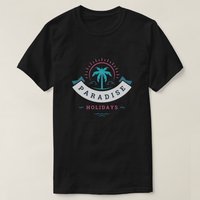 T-SHIRT VACANCES PARADIS (Design devant)