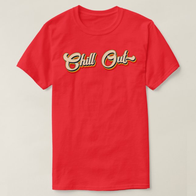 T-shirt Vacances Retro Chill Out (Design devant)