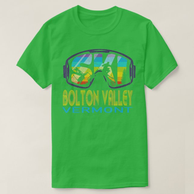 T-shirt Vacances ski Bolton Valley Vermont (Design devant)