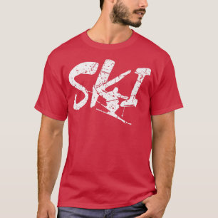 T-shirt Vacances ski neige Ski d'hiver Skieurs Hommes Femm