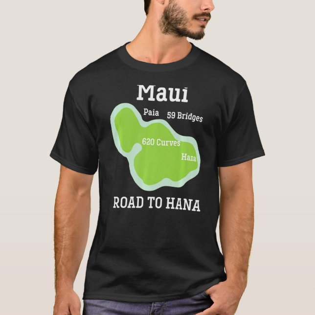 T-shirt Vacances Souvenir Maui Hawaii Hana Vacation Souve (Devant)