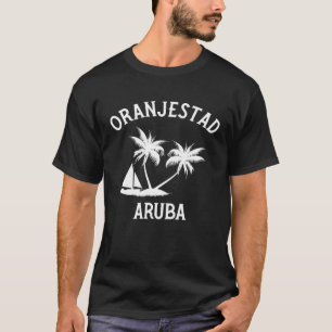 T-shirt Vacances sur l'île caraïbe d'Oranjestad Aruba