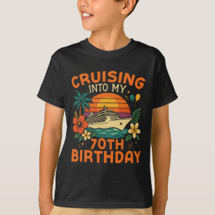 T-shirt Vacances sur un bateau de croisière 70e anniversai