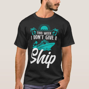 T-shirt Vacances sur un paquebot de croisière Je ne me sou