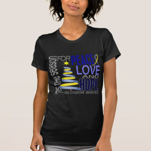 T-shirt Vacances syndrome de Down de Noël d'espoir d'amou