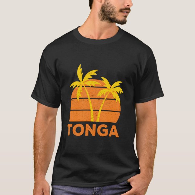 T-shirt Vacances tongiennes à Tonga Beach (Devant)