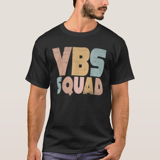T-shirt Vacances VBS Squad Bible VBS Enseignant Super Chri (Devant)