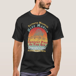 T-shirt Vacances Vintage Floride Pêche Magnifique Marlin