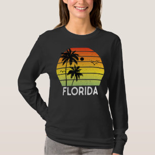 T-shirt Vacances vintage Rétro Floride Sun Palm Trees Vac