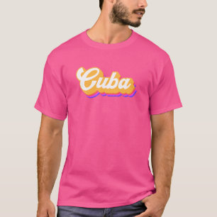 T-shirt Vacances vintages Caraïbes Sea Travel Plage Cuba