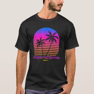 T-shirt Vacances vintages Caraïbes Voyage en mer Antigua e