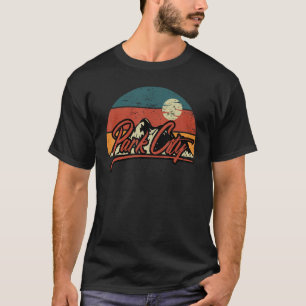 T-shirt Vacances vintages Le Retro Park City Utah Mountain