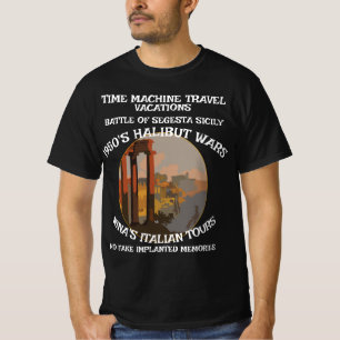 T-SHIRT VACANCES VOYAGE TEMPS SICILE SEGESTA NINA