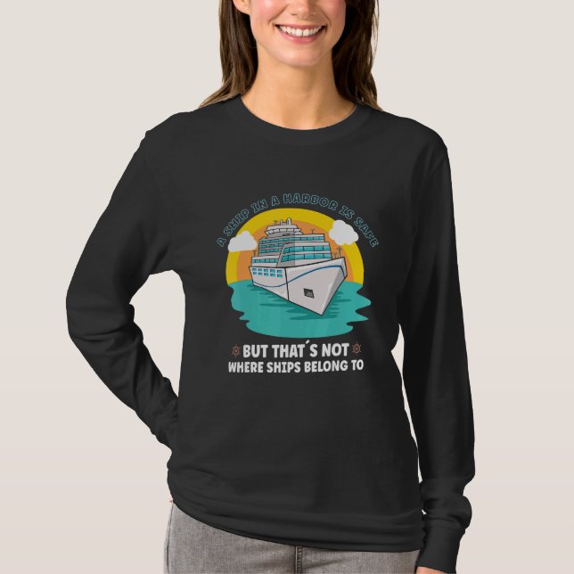 T-shirt Vacation Boating Boat Captain Cruise Ship Cruising (Devant)