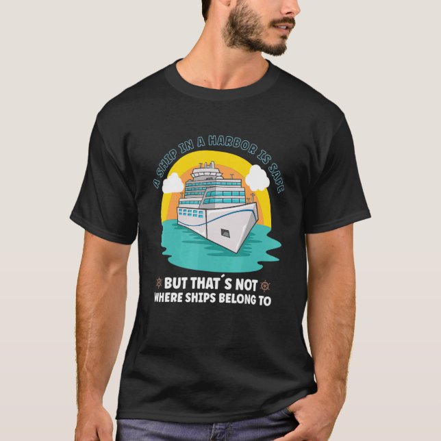 T-shirt Vacation Boating Boat Captain Cruise Ship Cruising (Devant)