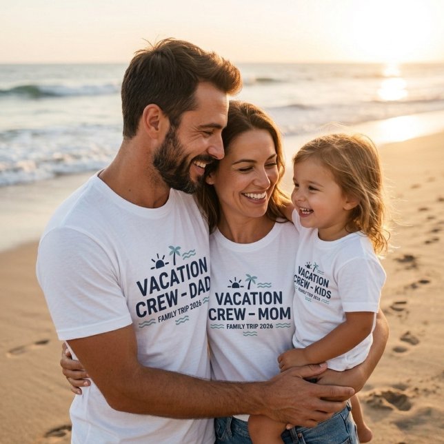 T-shirt Vacation Crew Dad Shirt Matching Family Vacation  (Créateur téléchargé)