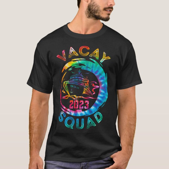 T-shirt Vacay Squad 2023 Croisière Squad Vacation Famille  (Devant)