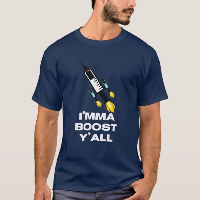 T-shirt Vaccin amusant Booster Shot Immunisation I mixed m (Devant)