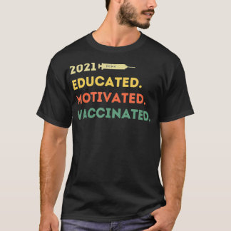 T-shirt Vaccin Pro 2021 à motivation éducative
