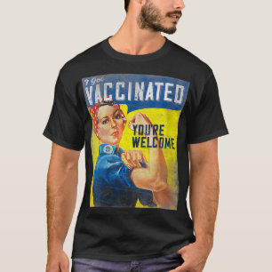 T-shirt Vaccin Pro Femen J'Ai Reçu Vacciné Rosie Le Rive