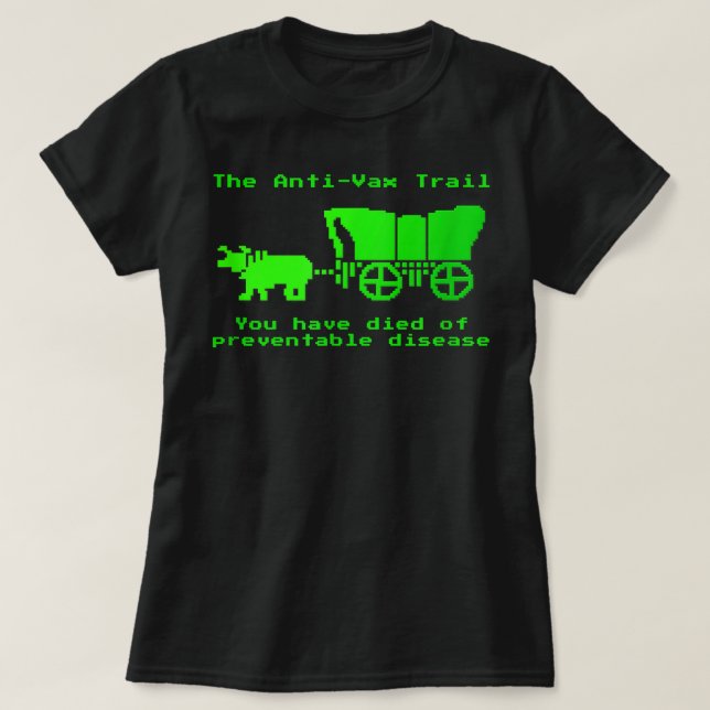 T-shirt Vaccination anti-Vax Trail Pro Vax  (Design devant)