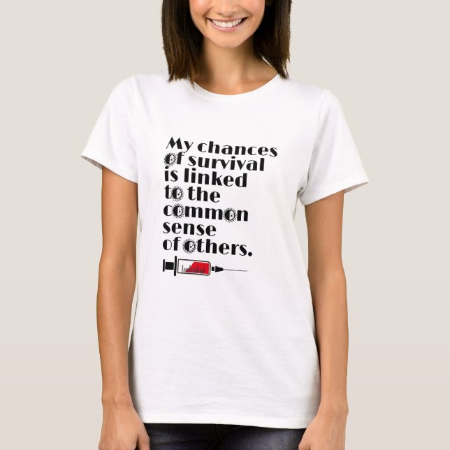T-shirt Vaccination Drôle (Devant)
