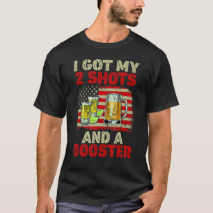 T-shirt Vaccination J'Ai Eu Mes Deux Chaussures Et Un Boos