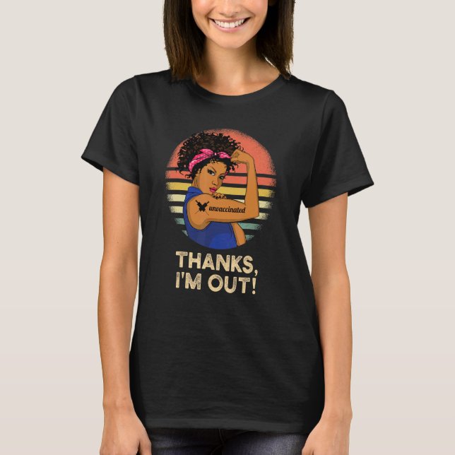 T-shirt Vaccination Pas D'Exigence De Vaccination Rosie Un (Devant)