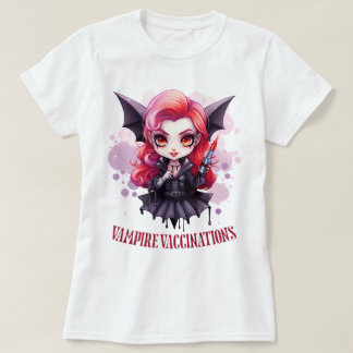 T-shirt Vaccinations de Vampire Mignon Infirmière Vampire