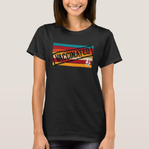 T-shirt Vacciné AF Rétro Pro Vaccination Vaccin