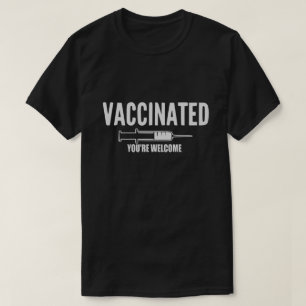 T-shirt vacciné, chemise de vaccin drôle