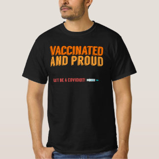 T-shirt vacciné et fière