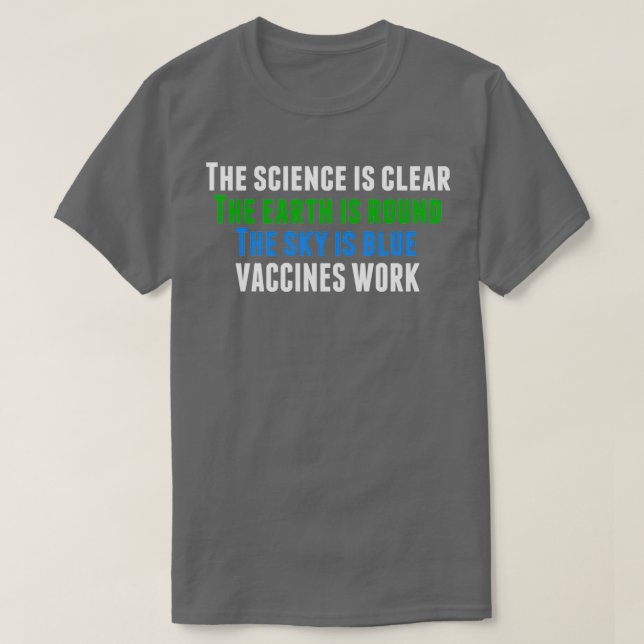 T-shirt Vaccins Travailler Pro Vaccination (Design devant)