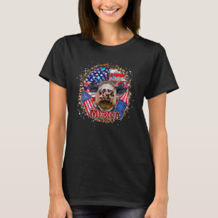 T-shirt Vache 4 juillet design Usa Vache patriotique