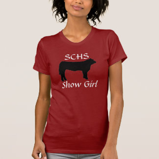 T-shirt vache à boeuf, SCHS, fille d'exposition