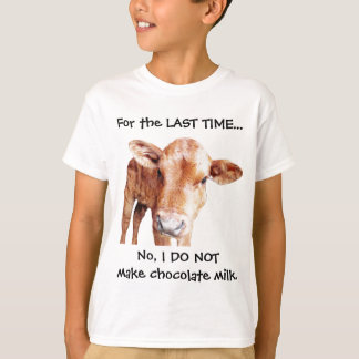 T-shirt Vache à brun de lait chocolaté