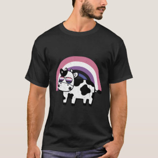 T-shirt Vache à fierté fluide