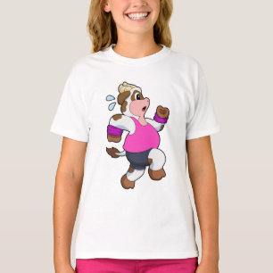 T-shirt Vache à la course