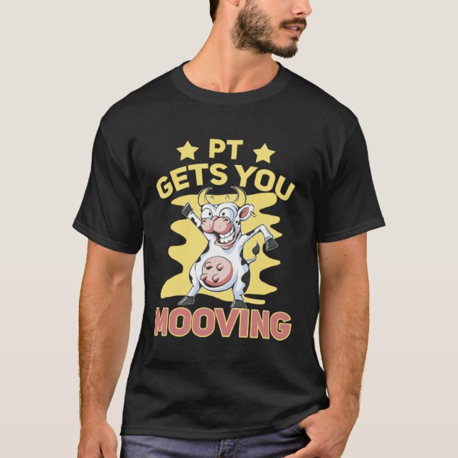 T-shirt Vache à plaisanterie vous fait bouger (Devant)