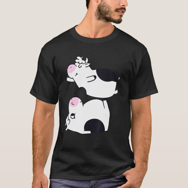 T-shirt Vache Acroyoga (Devant)
