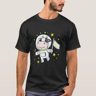 T-shirt Vache agender dans l'espace Fierté agender