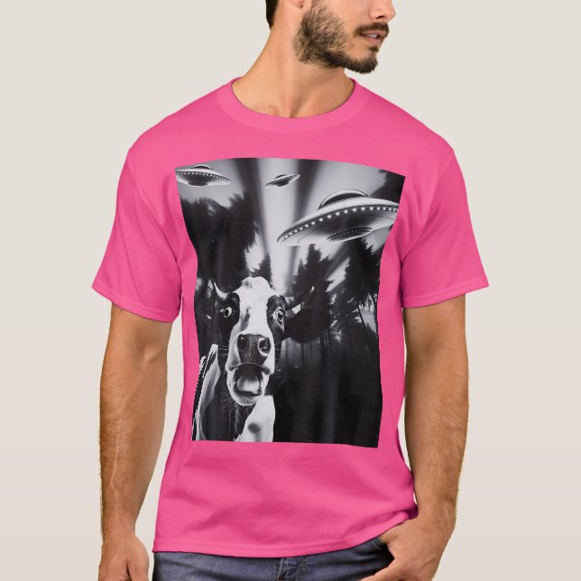 T-shirt Vache Alien Ufo (Devant)