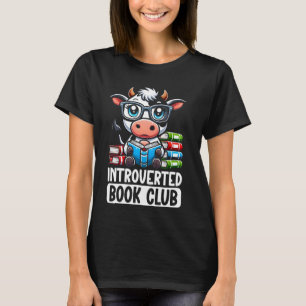 T-shirt Vache amatrice de lecture de club de livre introve