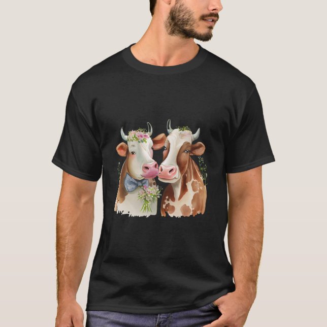T-shirt Vache animal de ferme (Devant)
