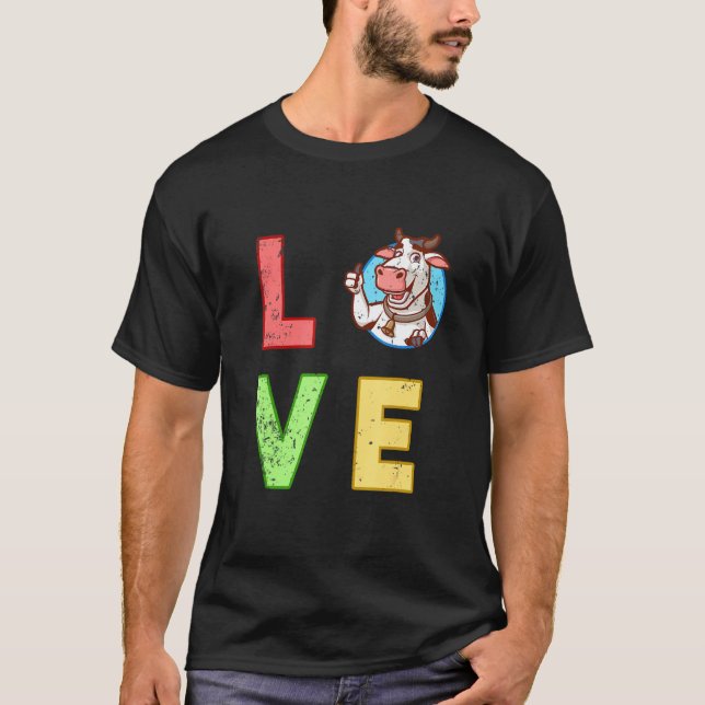 T-shirt Vache animale (Devant)