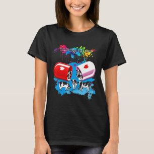 T-shirt Vache Antidépresseur Anti Dépresseurs Chien Mignon