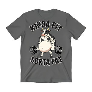 T-shirt Vache Assez En Forme Un Peu Grosse – Parodie Drôle