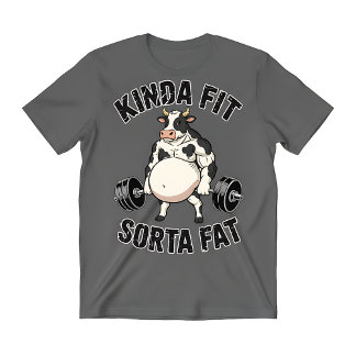 T-shirt Vache Assez En Forme Un Peu Grosse – Parodie Drôle