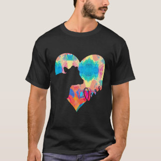 T-shirt Vache au cœur Les vaches aiment la peinture