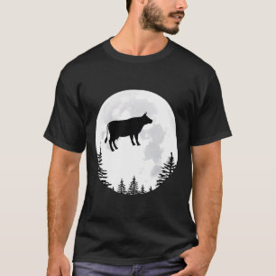T-shirt Vache au-dessus de la lune